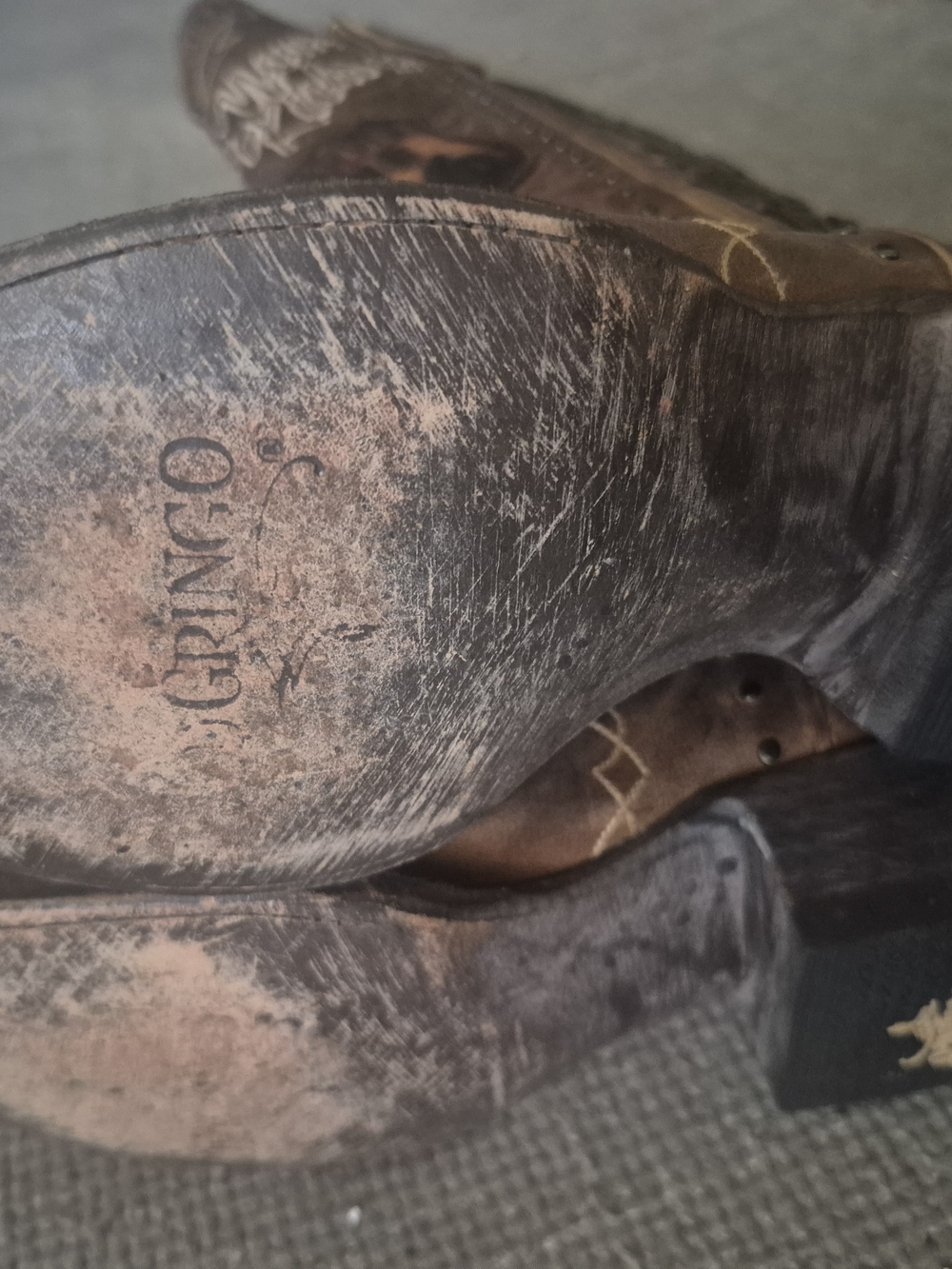 Old Gringo Brown Western Patchwork Embroidered Cowboy Boots - Picture 8 of 8